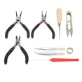 thumbnail image 2 of Herramientas para hacer joyas, alicates, cuchillo de utilidad, tijeras, suministros de joyería para reparar cuentas de joyería, 10 Uds., 2 of 5