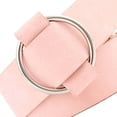 thumbnail image 2 of pitrice Female Solid Color Imitation Leather Metal Round Buckle Belt Girls Jeans Modeling Decoration Belt, 2 of 8