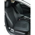 thumbnail image 1 of Car Seat Cover. Leather Seat Protector, with Quick-Dry, No-Slip Technology. Car seat Protection for All Workouts, All-Weather Honeycomb Cloth (Black), 1 of 10