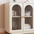 thumbnail image 4 of SUNVIVI Makeup Vanity Desk, Extendable Corner Vanity Makeup Table with 3 Drawers, Modern Dressing Table for Bedroom, Makeup Vanity Without Mirror, 4 of 8