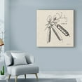 thumbnail image 3 of Trademark Fine Art 'Burlap Vegetable BW Sketch Peas' Canvas Art by Studio Mousseau, 3 of 3