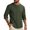 02#Green, variant on Men's Linen Shirts Henley T-Shirts Long Sleeve Casual Beach T-Shirts Solid Tops Shirts for Men