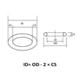 thumbnail image 2 of 10Pcs Red Silicone O-Ring OD5mm-90mm Thickness CS2mm 2.4mm Ring Washer Gaskets Waterproof and Heat-Resistant, 2 of 4