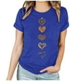 thumbnail image 1 of Womens T-Shirt,Casual Round Neck Short Sleeved Printed,Lights, 1 of 7