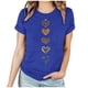 thumbnail image 3 of RKSTN Valentine Gifts Women's Valentine's Day T Shirts Oversized Crewneck Valentines Graphic Print Short Sleeve Shirt Womens Casual Solid Round Neck Plus Size Loose Fits Tee Top Summer Clothes, 3 of 8