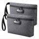 thumbnail image 1 of Bolsa Dinero con Cerradura, Bolsa Dinero Segura para Efectivo, Bolsa Accesorios con Cerradura para Hombres y Mujeres, para Viajes, Depósito Bancario, Teléfono Celular, Gris, 1 of 7