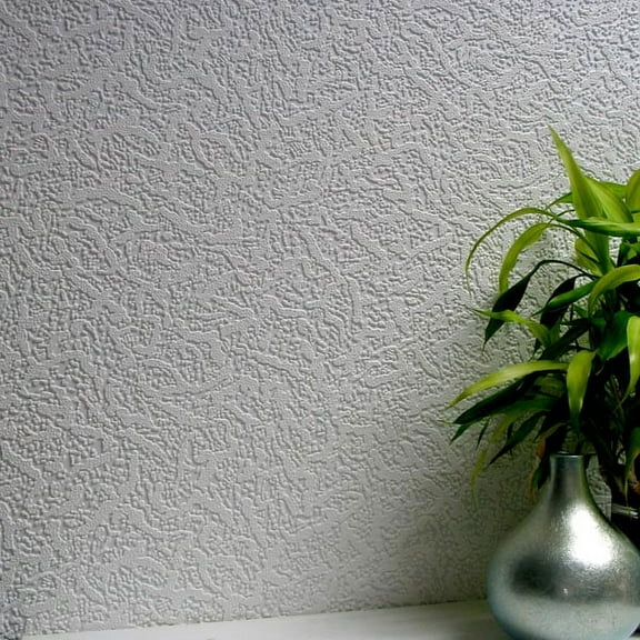 Brewster Leigham Paintable Textured Vinyl Wallpaper, 20.9-in by 33-ft, 57.5 sq. ft