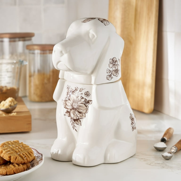 The Pioneer Woman Agatha Stoneware Charlie Cookie Jar, Brown, 11