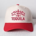 thumbnail image 4 of I'll Bring Tequila Embroidered Patchwork Trucker Cap | Adjustable Unisex Snapback, Life of the Party Essential, 4 of 8