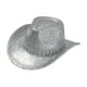 thumbnail image 2 of Sombrero de vaquero, elegante accesorio para la cabeza, transpirable, estilo vintage, gorra vaquera. Plata, 2 of 9