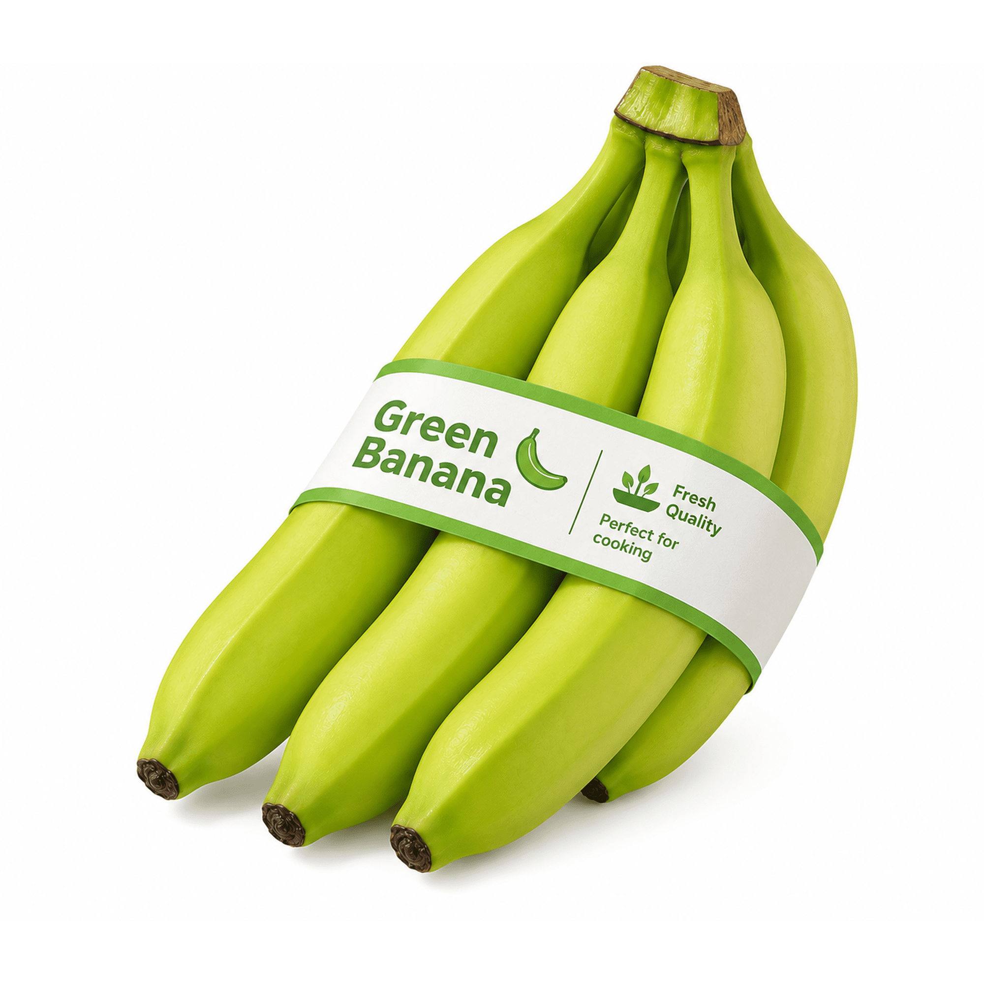Fresh Green Bananas, Bunch