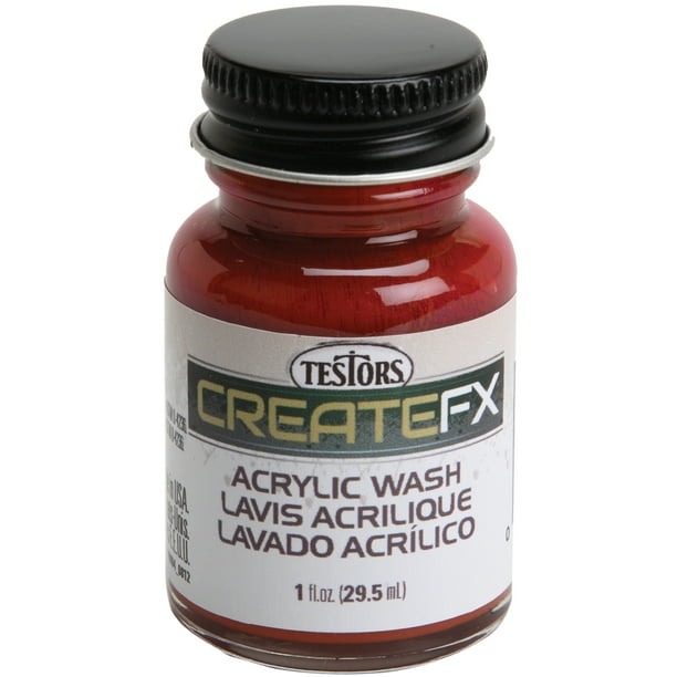 TESTORS Teak Acrylic Stain Model Paint 10 Oz
