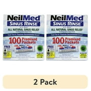 (2 pack) NeilMed Sinus Rinse Premixed Refill Packets 100 Each