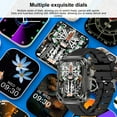 thumbnail image 4 of Gmogad Smart Wearable Watch Multifunction HD Rectangular Screen Wireless Magnetic Charging NFC Access Control Motion Record IP68 Watertightness Bluetooth Function Black, 4 of 9
