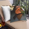 thumbnail image 1 of Ahgly Company Foods Carrot Outdoor Throw Pillow, 18 inch by 18 inch, 1 of 6