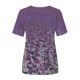 thumbnail image 4 of Tops con estampado de flores de manga corta a la moda para mujer Pompotops hkajfhjk463050, 4 of 5