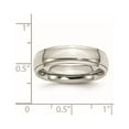 thumbnail image 6 of Chisel Stainless Steel Polished 6mm Ridged Edge Band, 6 of 7