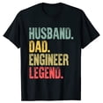 thumbnail image 2 of Funny Husband Dad Engineer Legend Retro T Shirts Summer Graphic Retro Streetwear Short Sleeve Father Day Gifts T-shirt Men, 2 of 6