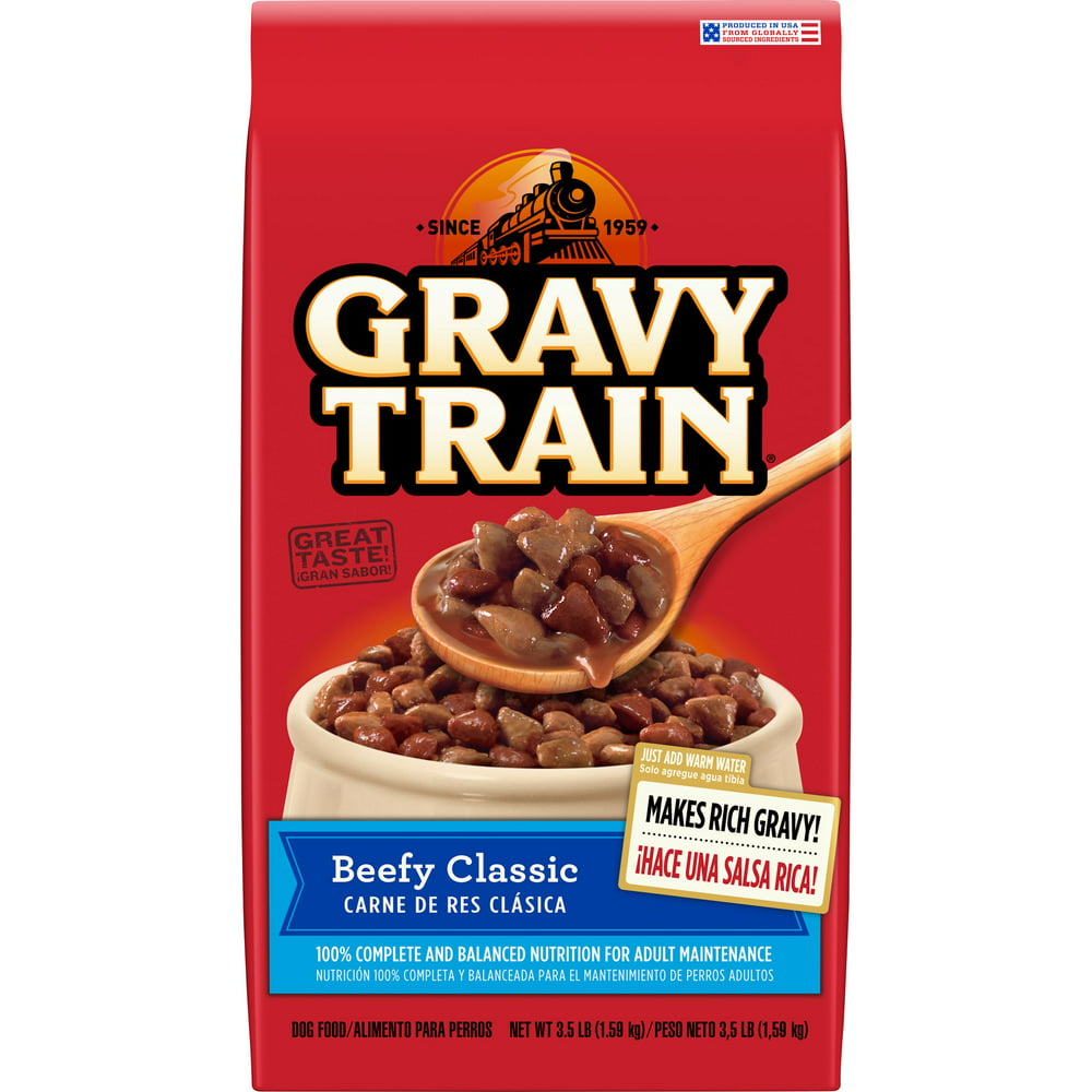 Gravy Train Beefy Classic Dry Dog Food, 3.5-Pound Bag ...