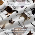 thumbnail image 6 of Cute Cat Blanket for Mens Womens, Ultra Soft Adults Cat Throw Blanket for Cat Lovers, Lightweight Cozy Cat Gifts Blanket for Christmas Thanksgiving Bed Couch Sofa 60x80in, 6 of 6