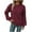 Wine, variant on Giftesty Sweaters for Women Plus Size Women's Casual Fashion Long-Sleeve Round-Neck Solid Color Knitted Lantern Sleeve Sweater Tops