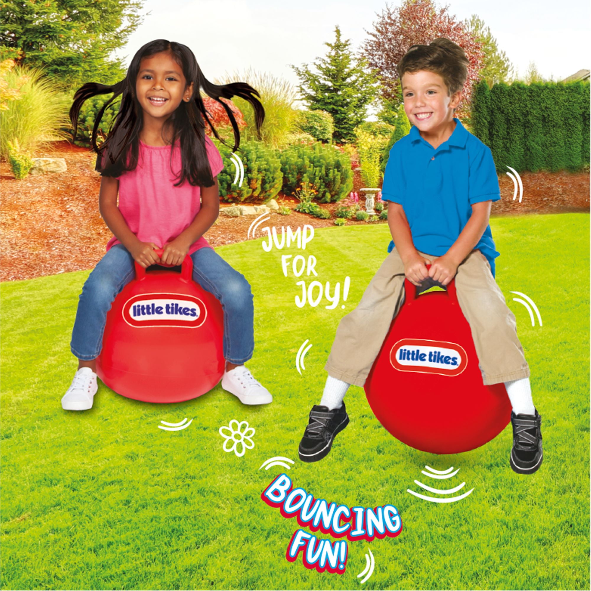 Little Tikes 18-inch Red Hopper Bouncer with Pump for Active Play