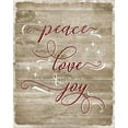 thumbnail image 2 of Carpentieri, Natalie 26x32 White Modern Wood Framed Museum Art Print Titled - Peace Love Joy, 2 of 4