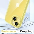 thumbnail image 4 of JETech Case for iPhone 14 Plus 6.7-Inch, Shockproof Phone Bumper Cover, Solid Color Matte TPU Frame, Anti-Scratch Clear Back (Yellow), 4 of 6