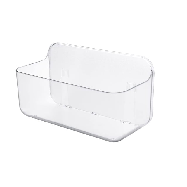 Estante de ducha, estante de baño, cesta de ducha sin taladrar, organizador de baño montado en la pared para cocinas y baños, PET transparente