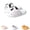 White, variant on Cute Cat Paw Slippers for Women Men, Summer Anti-Slip Thickened Slides Animal Shoes House Shower Sandals Indoor Outdoor