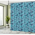 thumbnail image 5 of Ambesonne Turquoise Blue Shower Curtain, Exotic Pomegranate, 69"Wx70"L, Turquoise Sea Blue, 5 of 5
