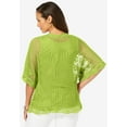thumbnail image 2 of Jessica London Women's Plus Size Crochet Cardigan, 2 of 4