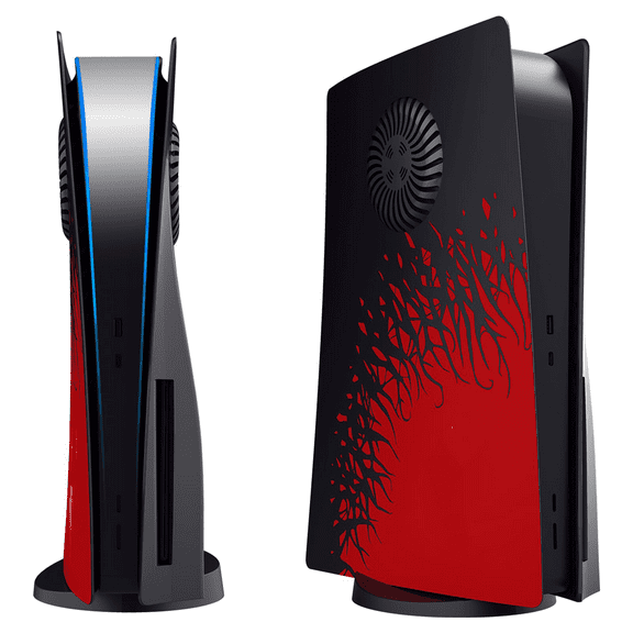 Cover Plates for PS5 Disc Edition, Faceplate with Cooling Vent, Precision Fit, Anti-Scratch, Easy to Install, Hard Shockproof Face Plate Cover Side Plate Shell for PS5 Accessories