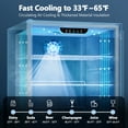 thumbnail image 5 of Coolski 1 Door 5.3 Cu Ft 180 Cans Outdoor Beverage Refrigerator, Stainless Steel, 5 of 9