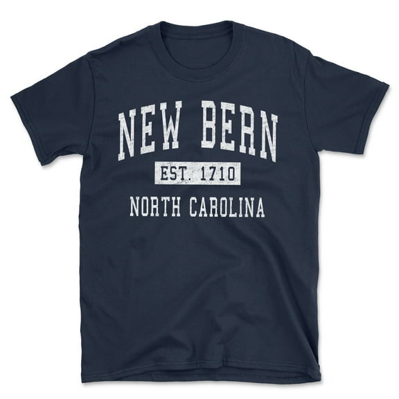 New Bern North Carolina Classic Established Men's Cotton T-Shirt