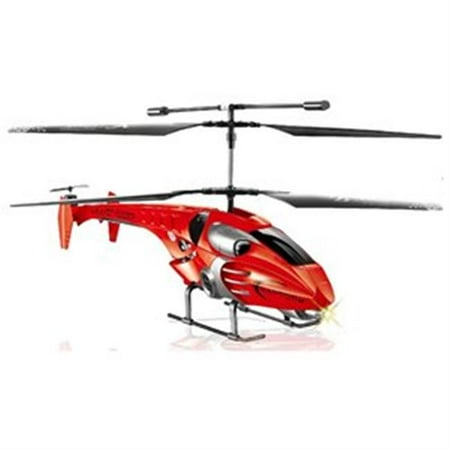 Microgear EC10277-Red Remote Controll 15 inch R-C Dx-308 3 Channel Gyro Helicopter - Red