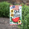 thumbnail image 2 of Evergreen Applique Garden Flag - God Bless Patriotic, 12.5 x 18 inch Double Sided, 2 of 8