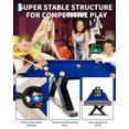 7 FT Pool Table, Metal K-Leg Billiard Table, Blue Cloth, 84x46x32in ...