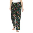 thumbnail image 2 of Lsque Mexican Flower 1 Print Women's Pajama Pants, Lounge Pant - Comfortable Home Wear,Elastic Waistband, Stylish Design-Large, 2 of 9