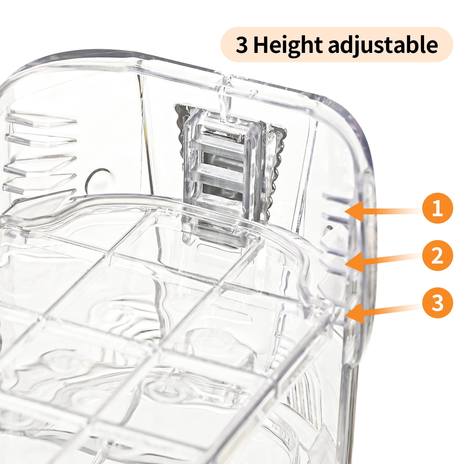 Shoe Slots Organizer,Elephant Shoe Rack Stable and Thick,Clear Shoe Stacker with 3 Adjustable Level for Sneakers Display (Transparent - Silver, 12Pack)