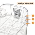 thumbnail image 5 of Shoe Slots Organizer,Elephant Shoe Rack Stable and Thick,Clear Shoe Stacker with 3 Adjustable Level for Sneakers Display (Transparent - Silver, 12Pack), 5 of 12