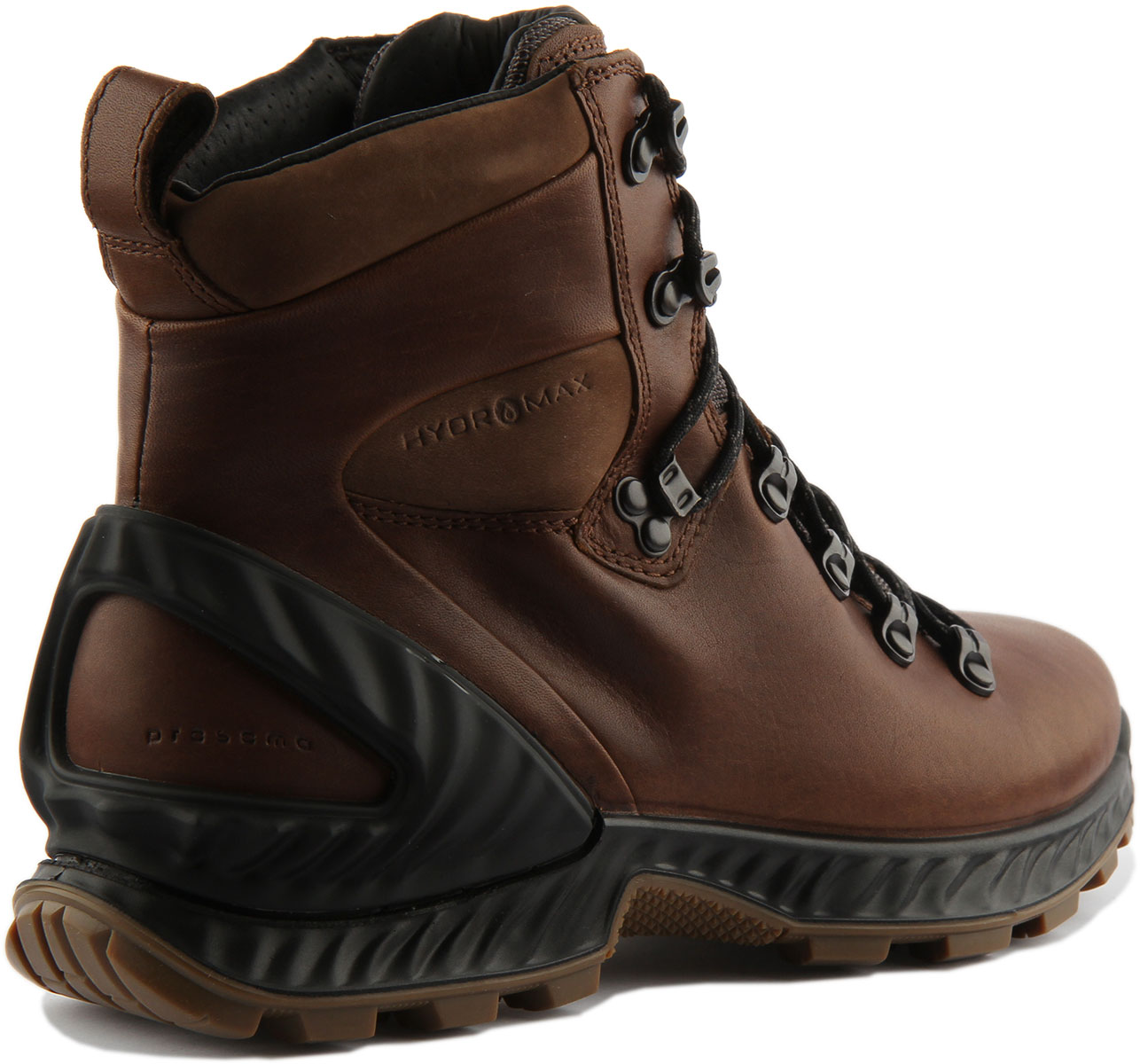 Men's ECCO Exohike Mid Hydromax Hiking Boot Cocoa Brown Yak