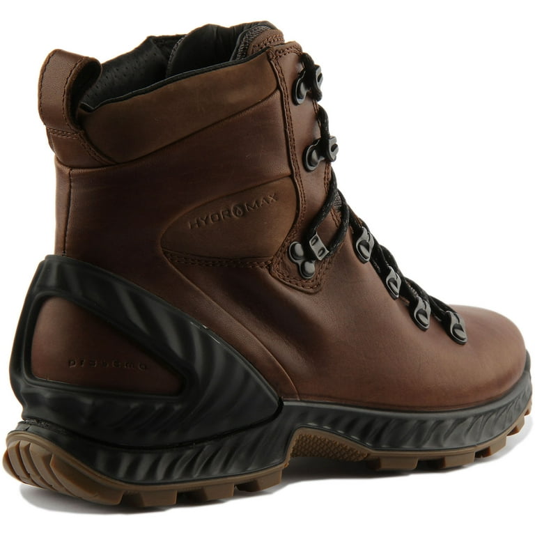 Men's ECCO Exohike Mid Hydromax Hiking Boot Cocoa Yak Leather 43 M - Walmart.com