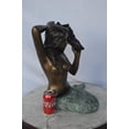 thumbnail image 4 of Mermaid with Conch  shell bronze statue -  Size: 16"L x 17"W x 21"H., 4 of 11