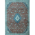 thumbnail image 1 of Ahgly Company Indoor Rectangle Persian Light Blue Traditional Area Rugs, 2' x 4', 1 of 4