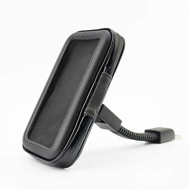Cycling Mobile Phone Holder Waterproof Weather Resist Case Mount for Phone Mount Black 1Set