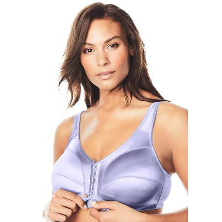 

Comfort Choice Women s Plus Size Front-Close Satin Wireless Bra Bra