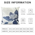 thumbnail image 5 of Chilfamy Throw Pillow Covers, Navy Blue Grey Teal Dahlia Square Decorative Cushion Case for Living Room Sofa Bedroom Couch, Floral Soft Pillowcase for Farmhouse Outdoor Home Decor 20x20in, 5 of 5