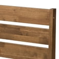 thumbnail image 5 of Baxton Studio Elmdon Mid-Century Modern Solid Walnut Wood Slatted Headboard Style King Size Platform Bed, 5 of 9
