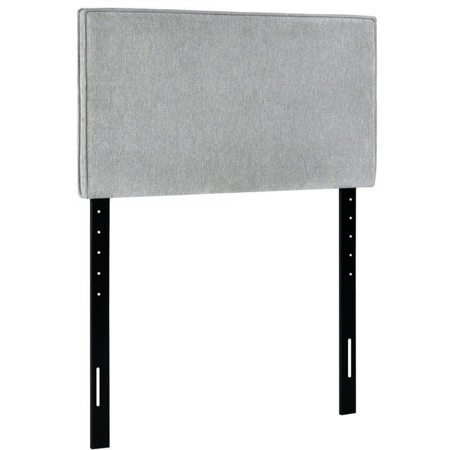 HomeFare Tête de Lit Double à Bri en Tissu Gris
